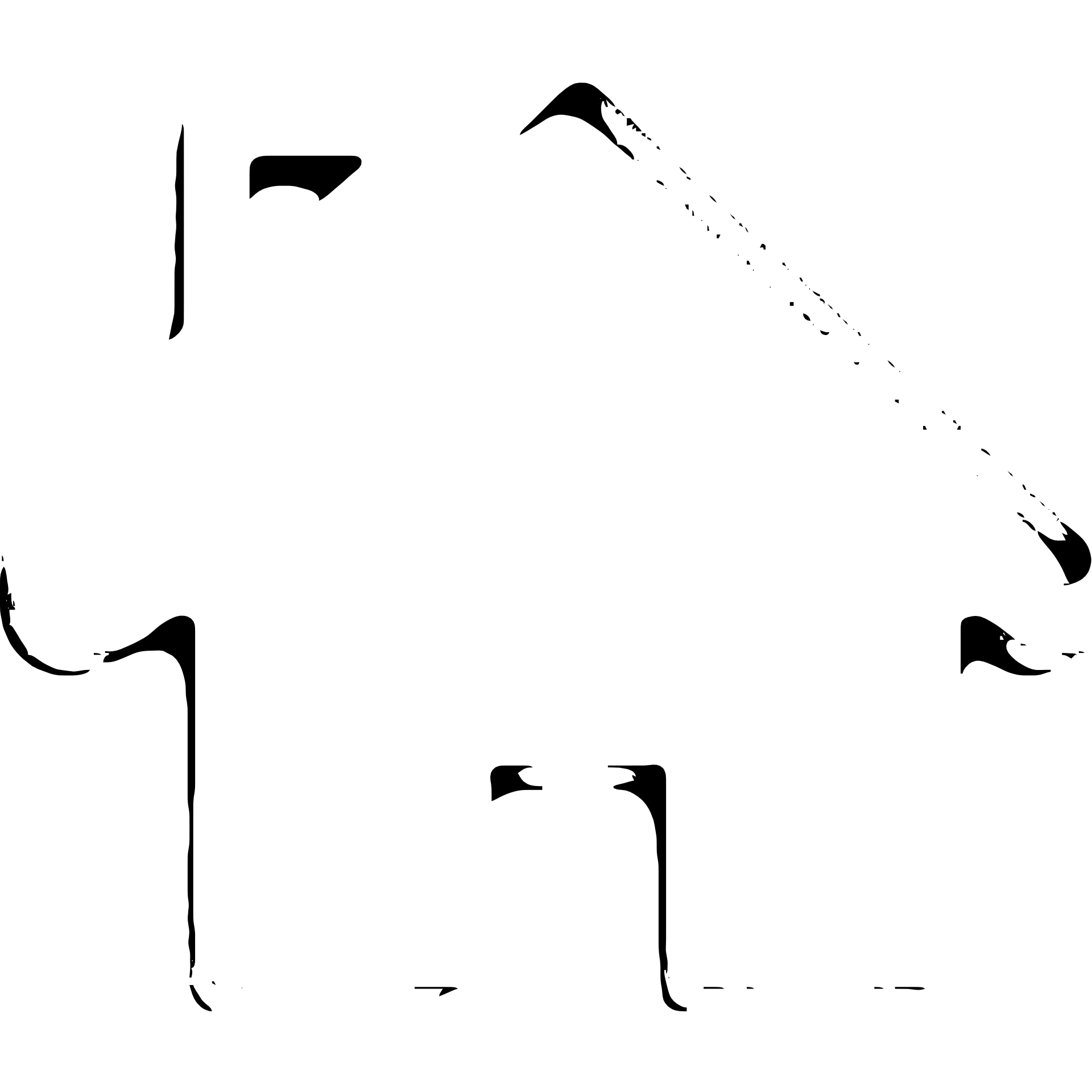Minimalist website navigation icons: house for home, magnifying glass for search, three lines for menu, person silhouette for profile, and gear for settings emoji