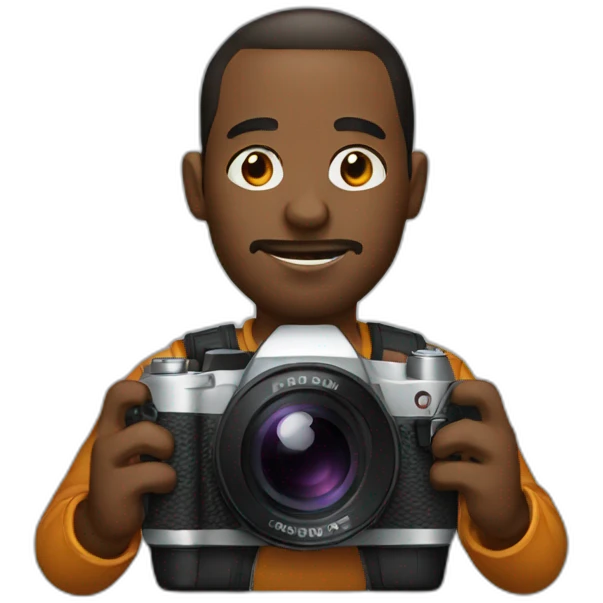 Photographer renting à camera emoji