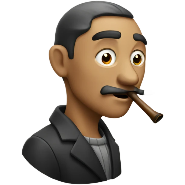 Man smoking pipe emoji