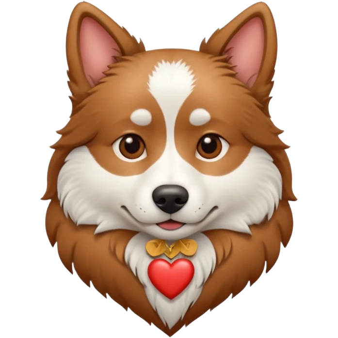 Сердечко лайк в виде породы лайка emoji