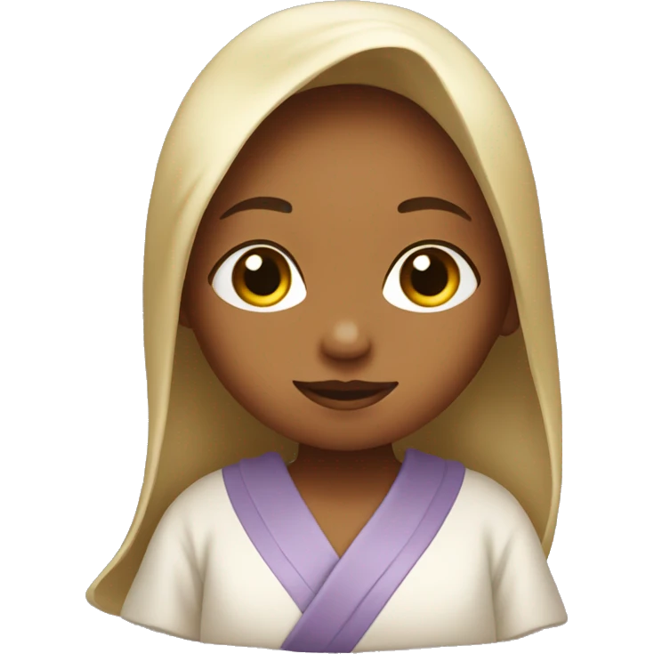 Girl in a silk robe emoji