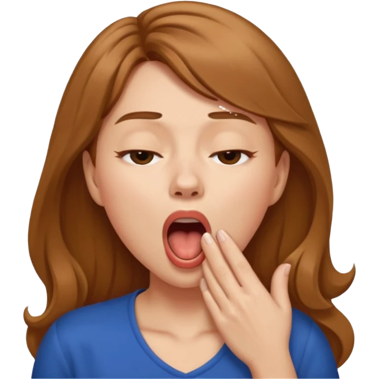 woman Yawning with Hand on Mouth, emoji