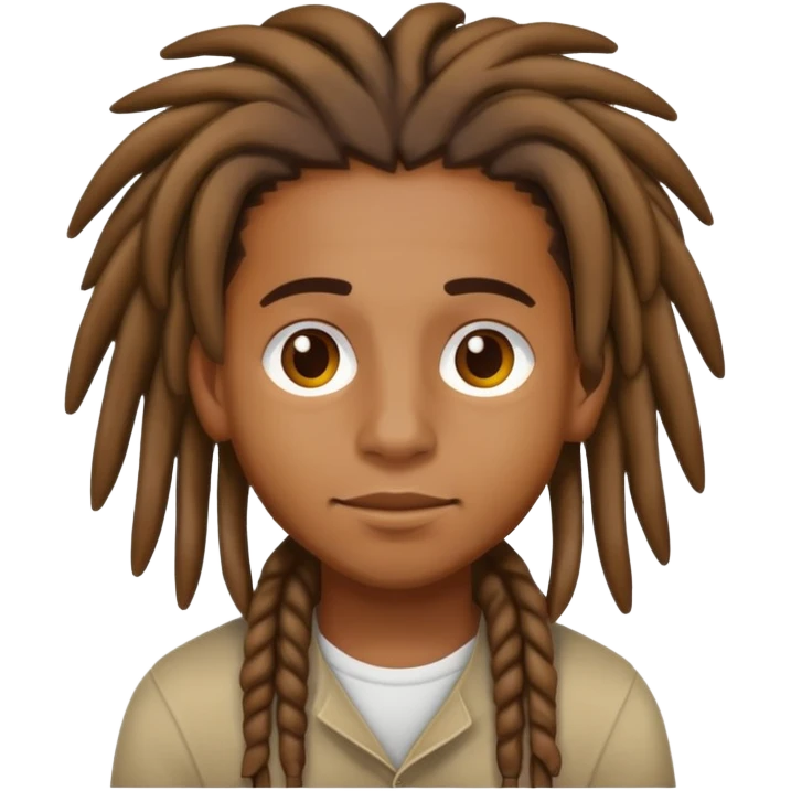 Brownskin boy with dreads emoji