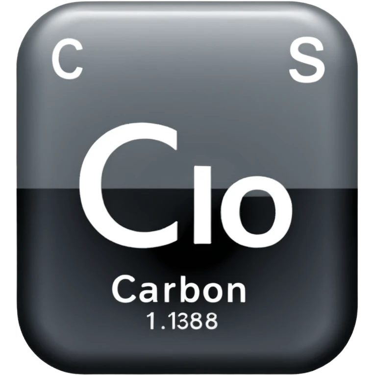 Periodic Table C is Carbon in a Pencil emoji