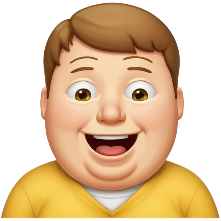 peter griffin as a laughing crying emoji emoji