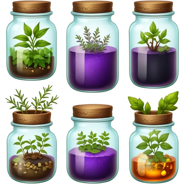 Witchy spell jars emoji