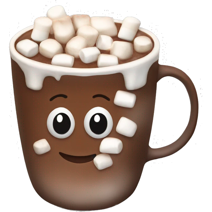 Hot chocolate with Marshmallows  emoji