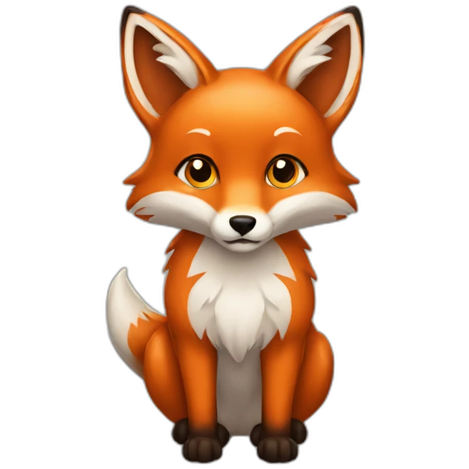 A fox emoji