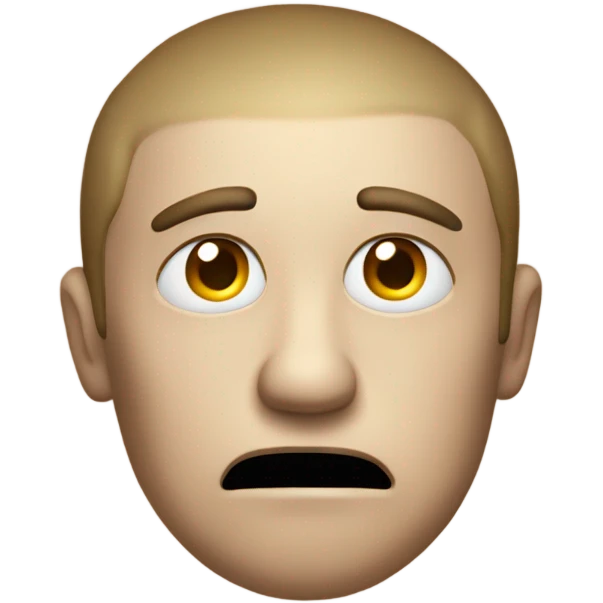 Confused face with loading emoji
