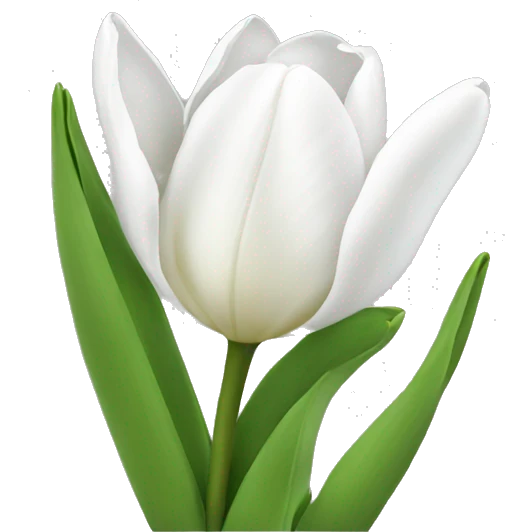 White tulips  emoji