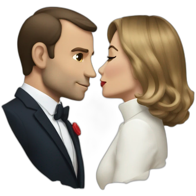 Macron-kiss emoji