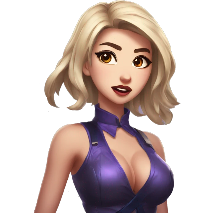 Selena from Mobile legends Bang Bang stands outraged emoji