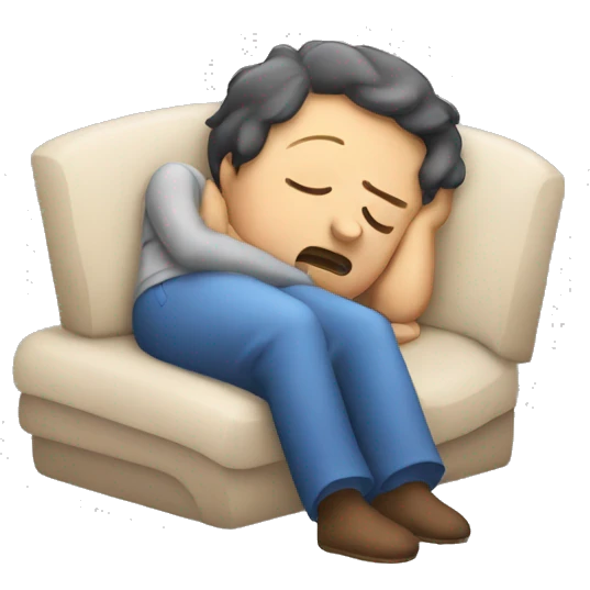sleepy person looking at the phone emoji