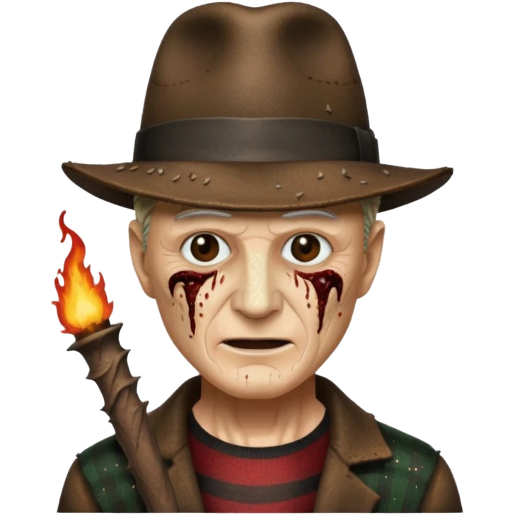 glitter freddy krueger emoji