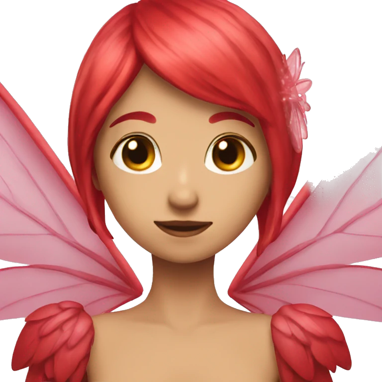 Crimson Fairy wings emoji