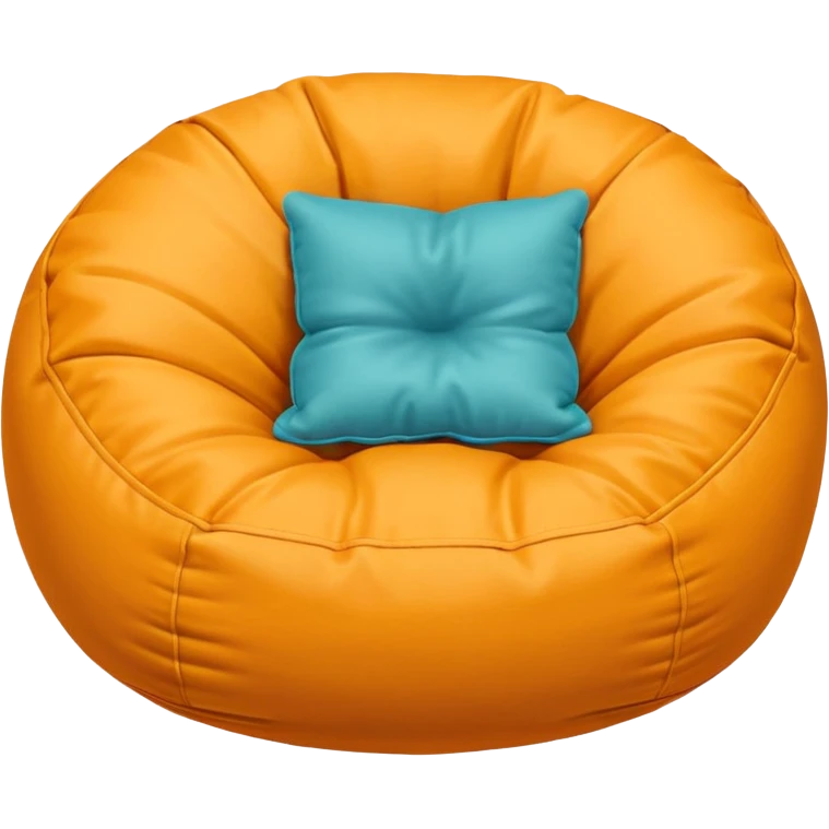 bean bag chair topdown simple emoji