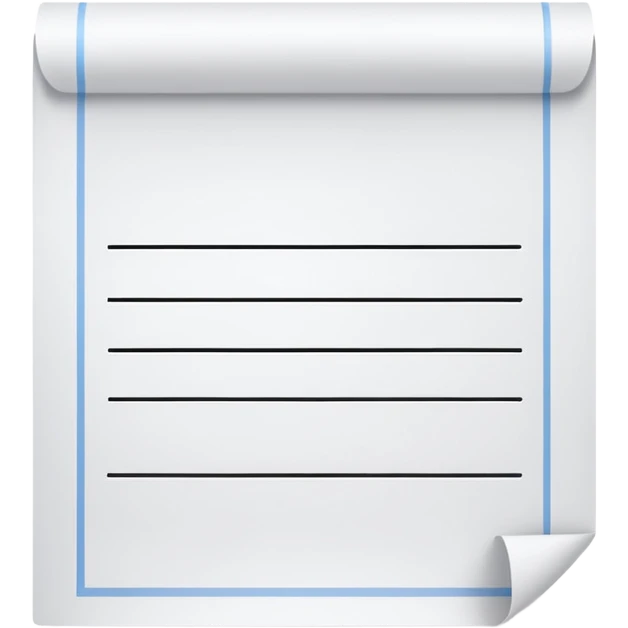 empty receipt emoji