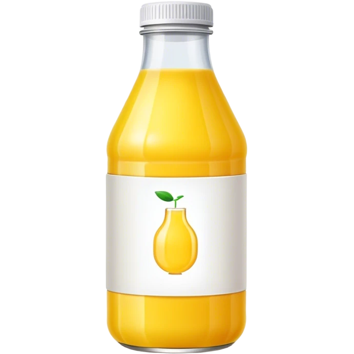 Yellow juice bottled emoji