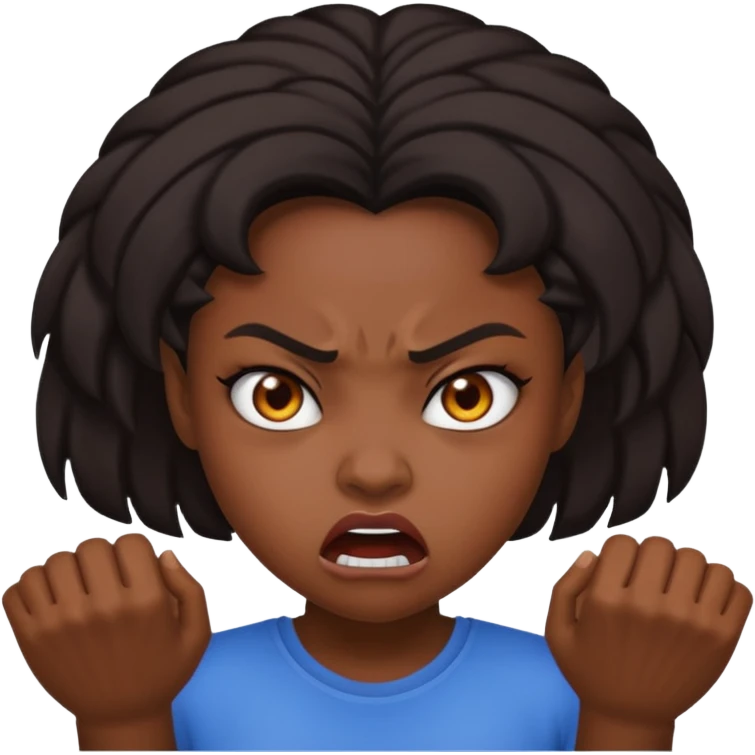 tsion angry black girl ragebait emoji
