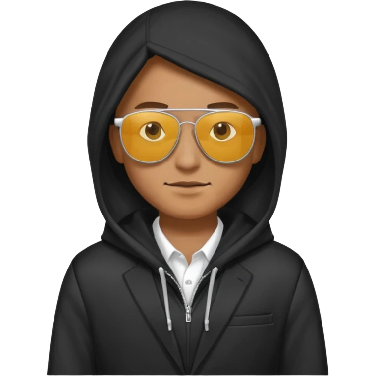 hoodie, sunglasses, suit emoji