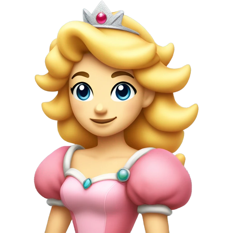 Princess Peach looking smug emoji