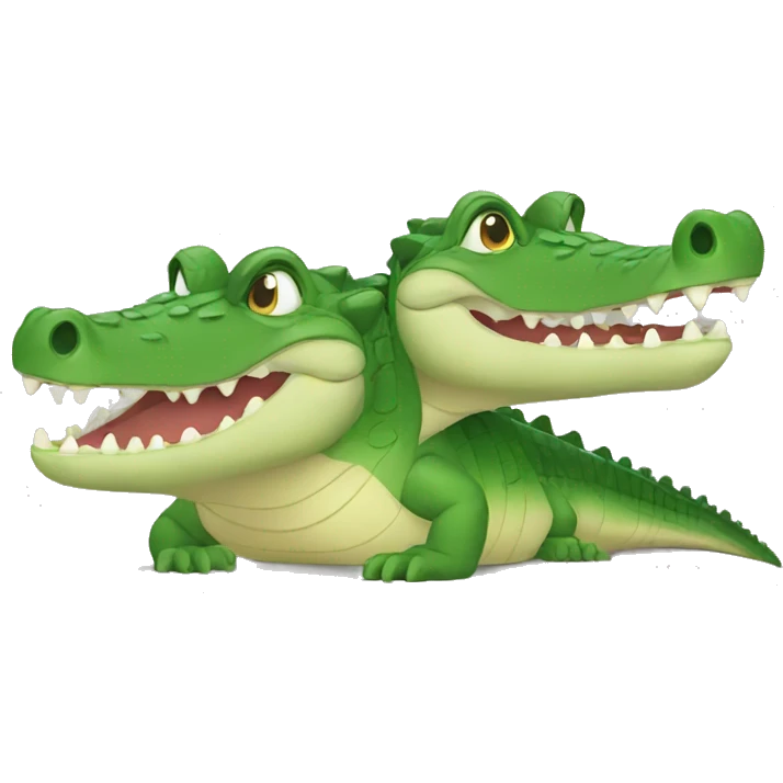 Two crocodile  emoji