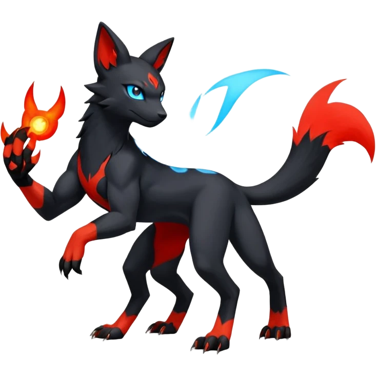 Salandit-Umbreon-Litten-Houndour-Hybrid (Full body) emoji