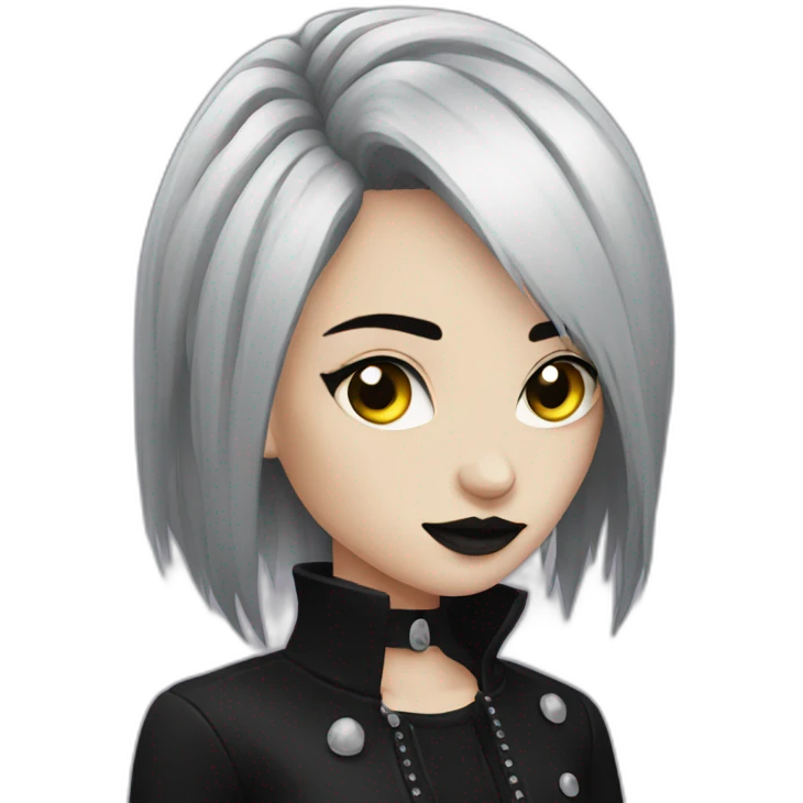 Goth girl emoji