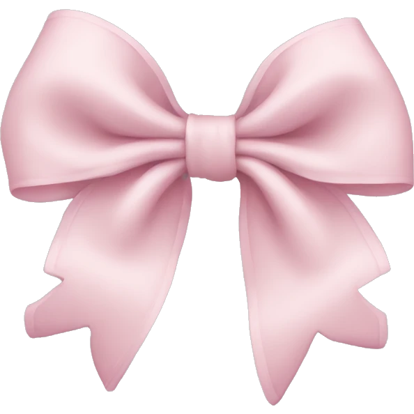 Pale Pink bow emoji