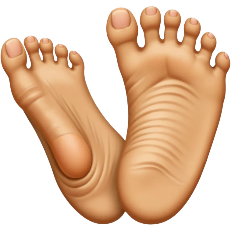 Toe flipping the middle toe emoji