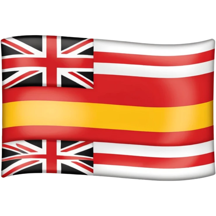 Aboriginal Australians flag without the Union Jack  emoji