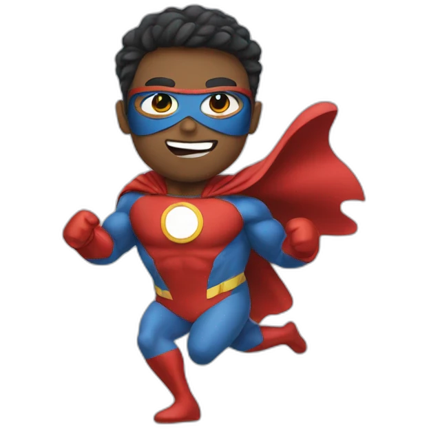 superhero healthy fast emoji
