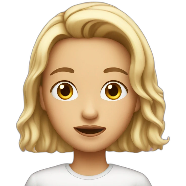 Silly girl named Veronika emoji