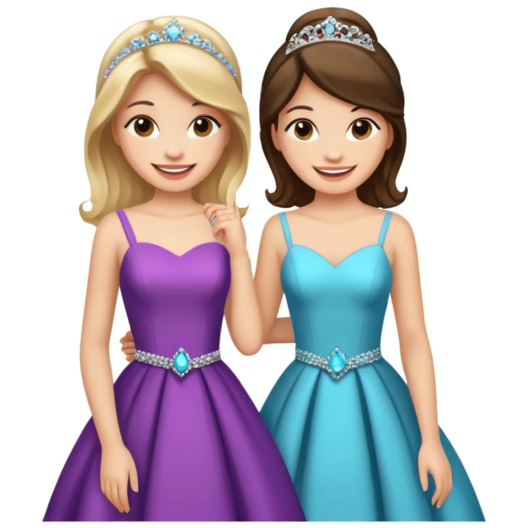 girls in a prom emoji