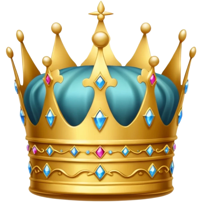an  old crown in a glass showcase emoji