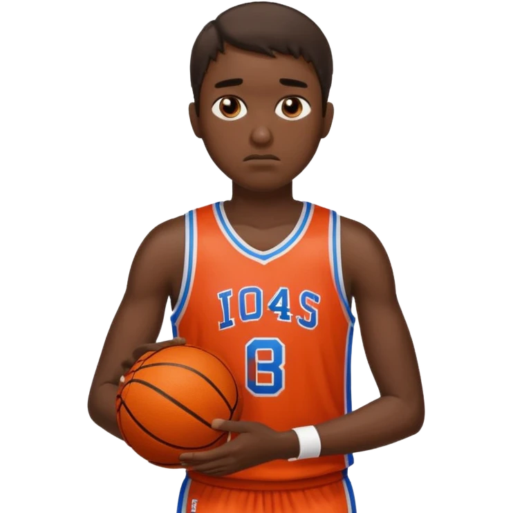 tired basketball player, sweating a lot emoji