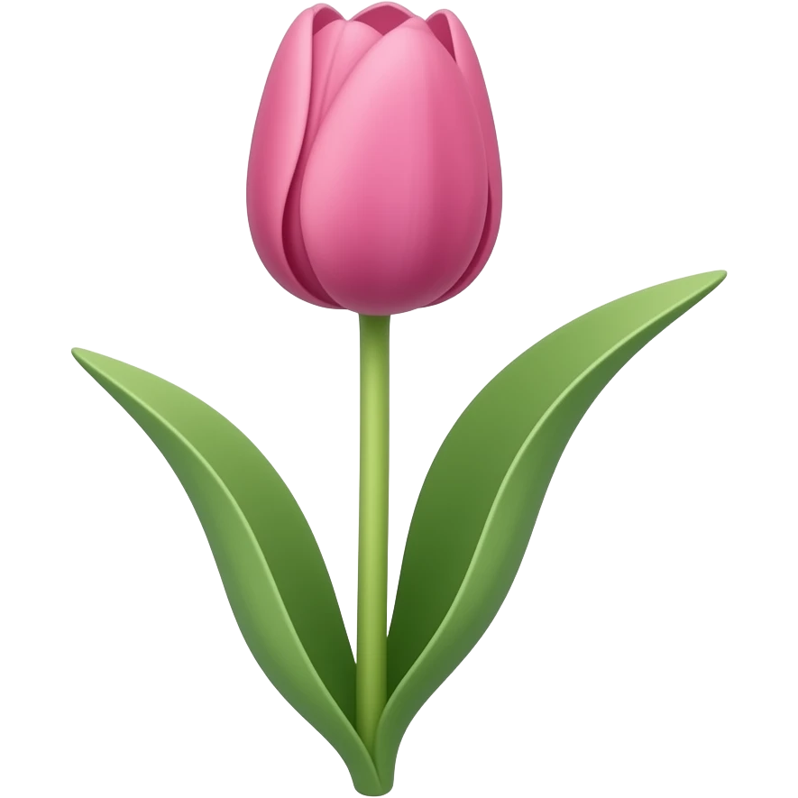single long stem tulip emoji