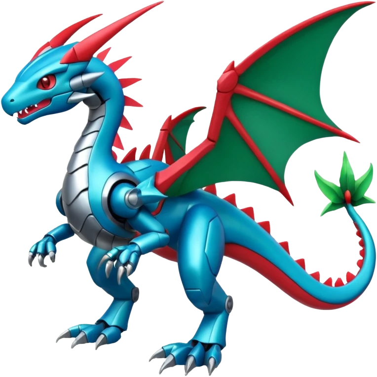 Cool Digimon-Fakemon-Salamence-Flygon-Dragon-Mecha full body emoji