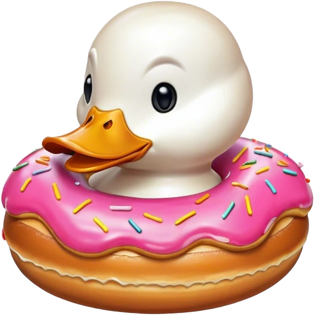 Duck but donut emoji