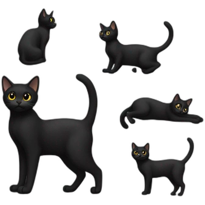 tailless-black-cat-body emoji
