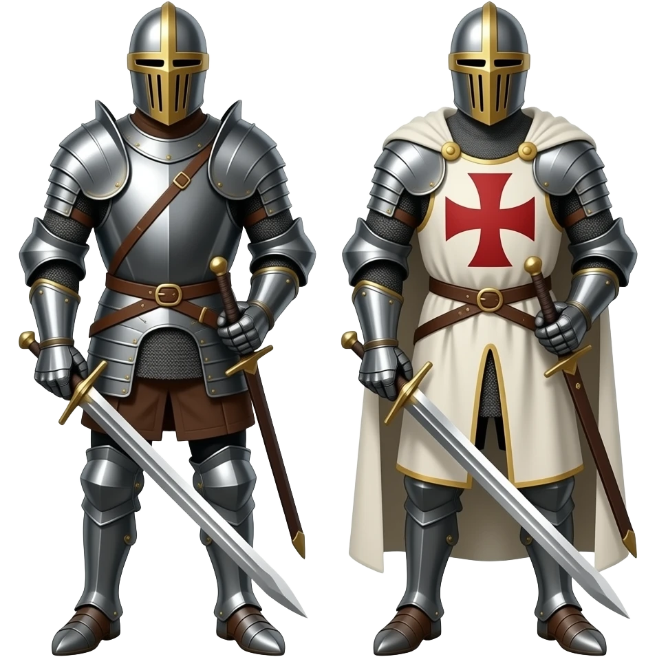 Two templar knights emoji