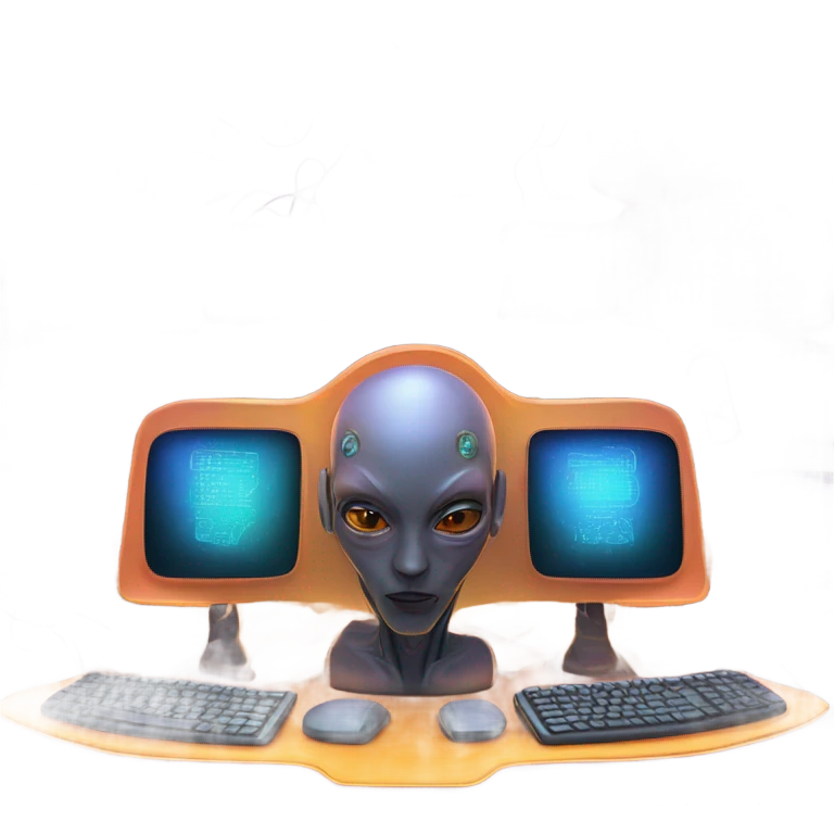 Alien computer  emoji