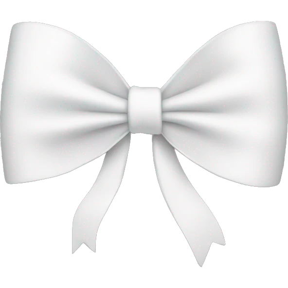 white bow  emoji