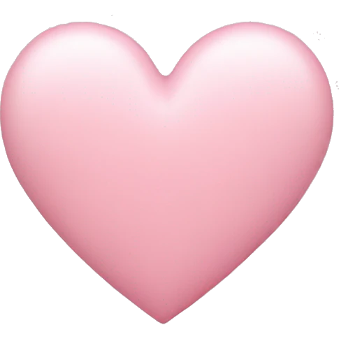 Pastel pink heart  emoji