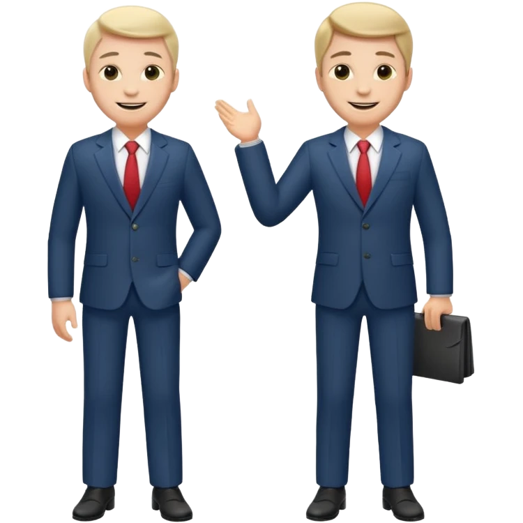 two mans talking full body emoji