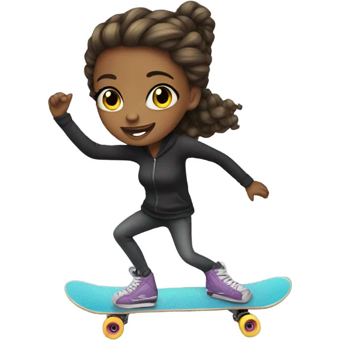 skate girl emoji