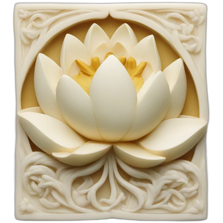 Lotus on the ivory emoji