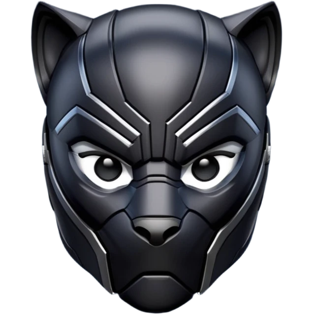 Cool Black panther helmet emoji