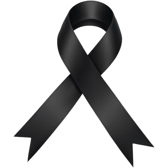Black ribbon emoji