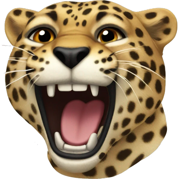 leapord roaring emoji